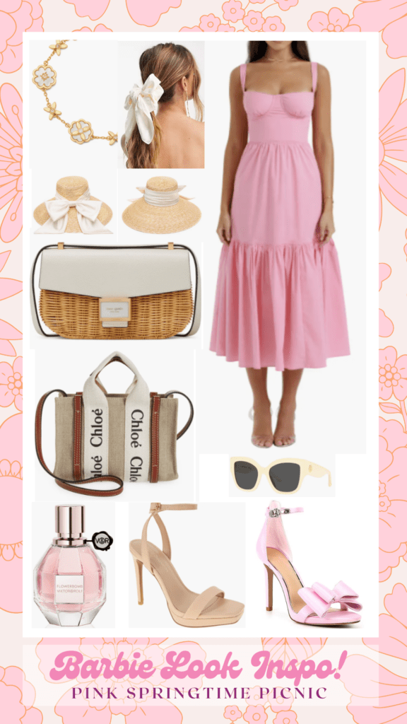 Barbie Movie Outfit Inspiration Pastels Picnic feminine chic