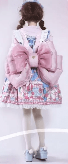 Devil Inspired Peach Deep Pink Big Bow Backpack tomorrowland festival outfits