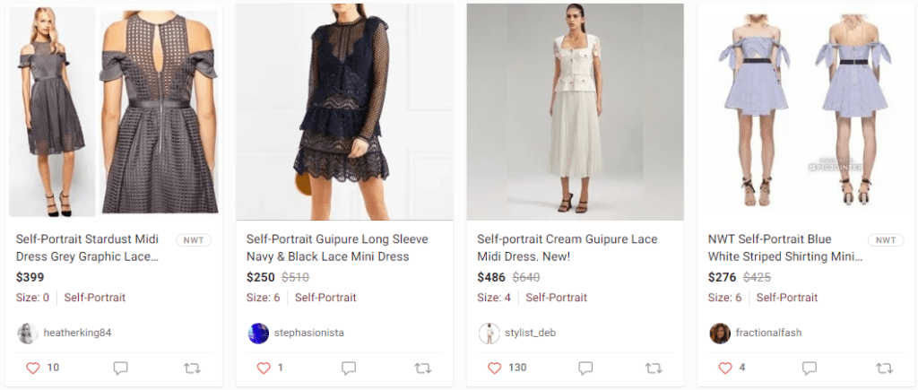 Poshmark Self-portrait dresses at a discount