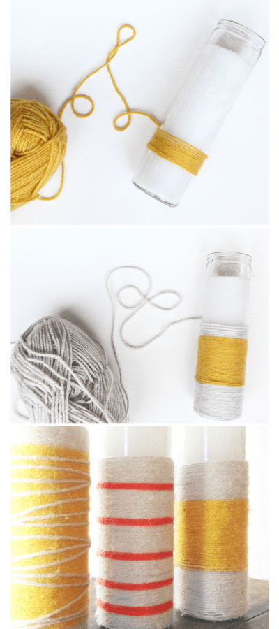 yarn-wrapped-candle-holders
